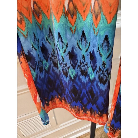 Violet b. Palazzo Multicolor Polyester Mid Rise Wide Legs Comfort Waist Pant S - Picture 4 of 10